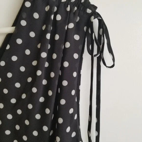Black and white polka dot dress - Picture 8 of 13